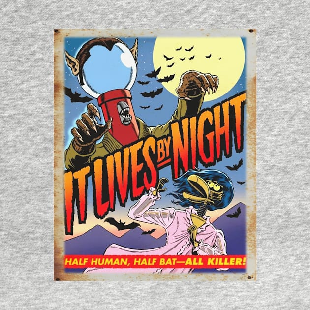 Mystery Science Rusty Barn Sign 3000 - It Lives By Night by Starbase79